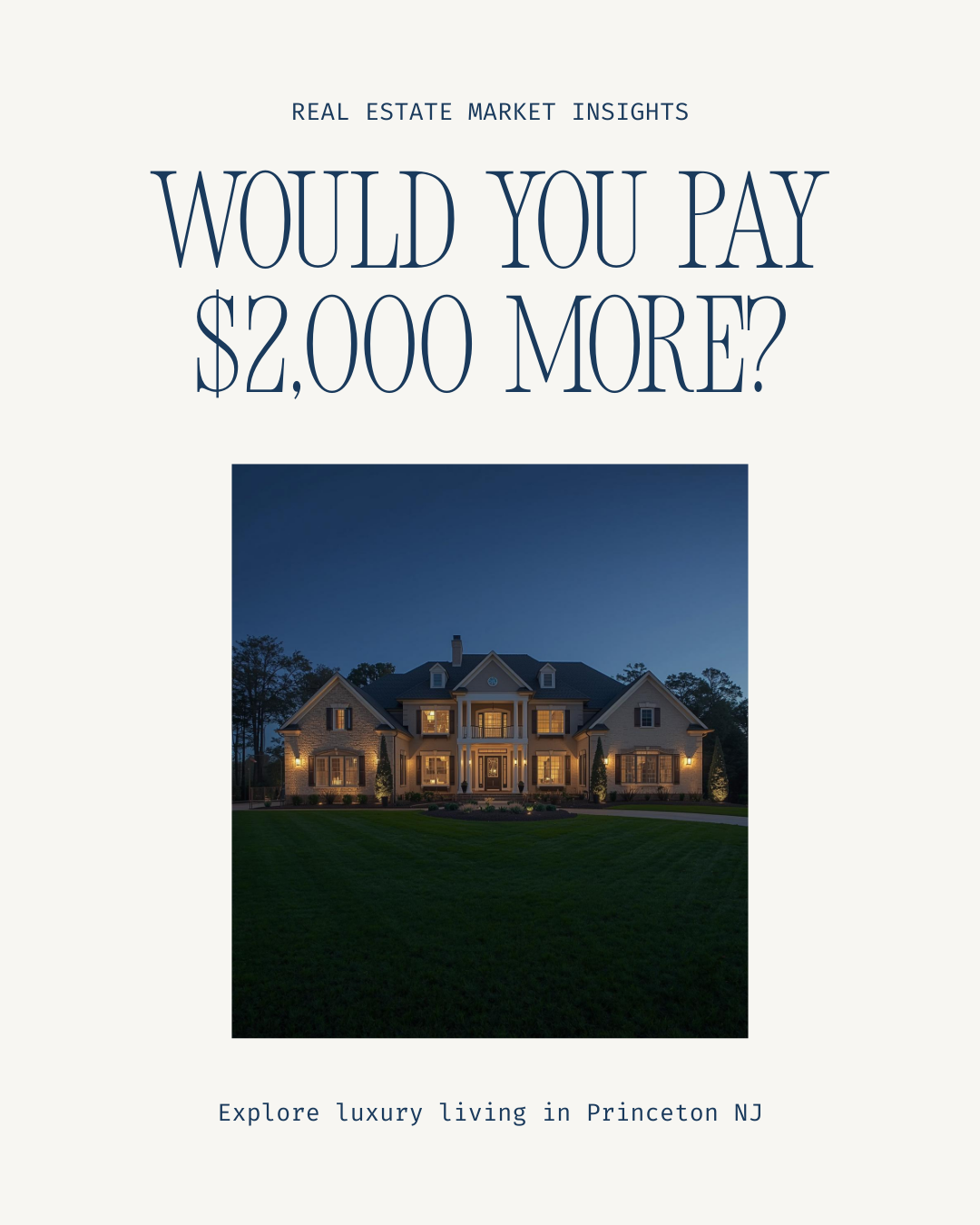 Why Princeton sellers aren't selling (the math)