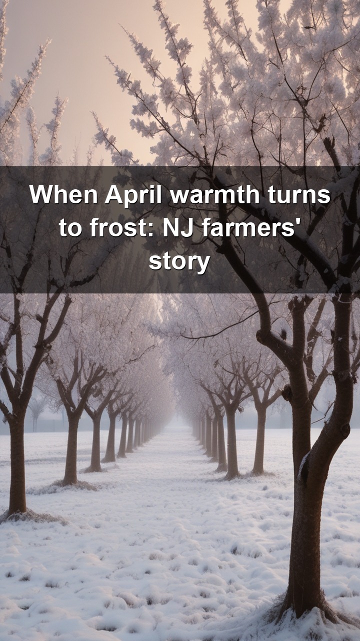 A warm April week followed by multiple freezing nights has delivered one of the most damaging blows to New Jersey farmers in years. Terhune Orchards, a beloved local landmark in the Greater Princeton area, is among the hardest hit.