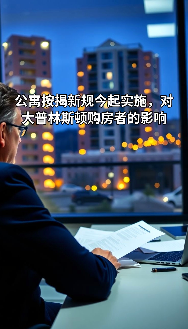 公寓按揭新规今起实施，对大普林斯顿购房者的影响