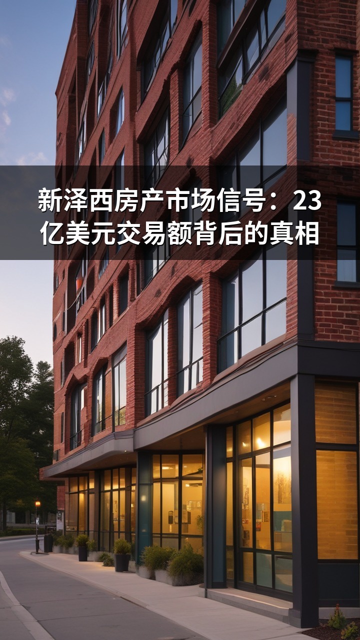 新泽西房产市场信号：23亿美元交易额背后的真相