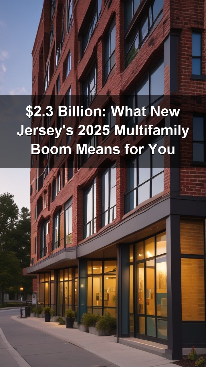 New Jersey's multifamily market just closed 2025 with $2.3 billion in sales and record-high occupancy rates. Here's why that matters for the Greater Princeton area.