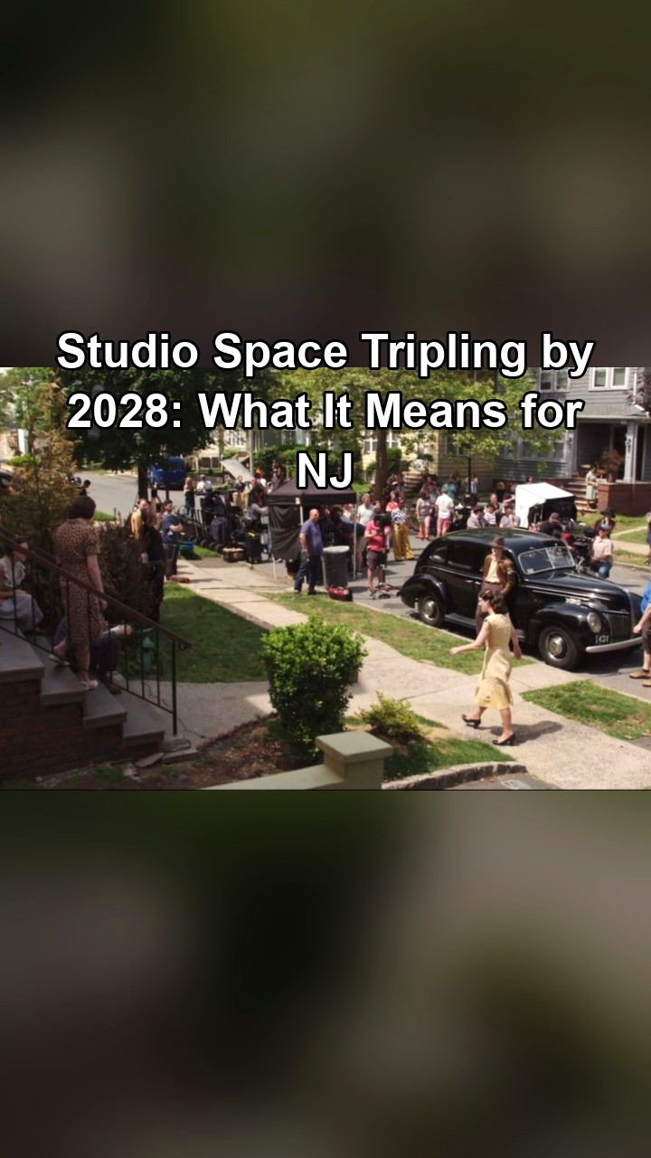 New Jersey just committed $430 million to become a national film and television production powerhouse. Studio and soundstage inventory is set to triple by 2028, according to a new CBRE report.
