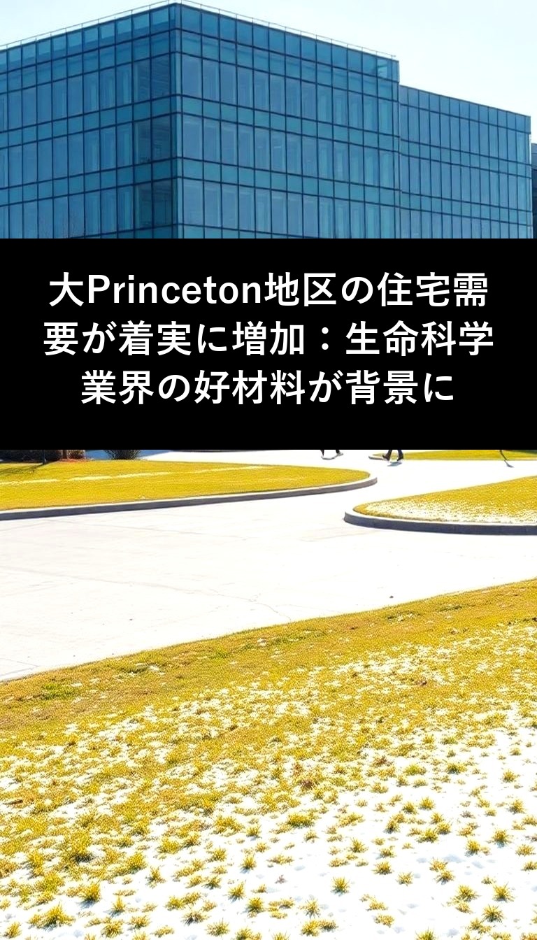 大Princeton地区の住宅需要が着実に増加：生命科学業界の好材料が背景に