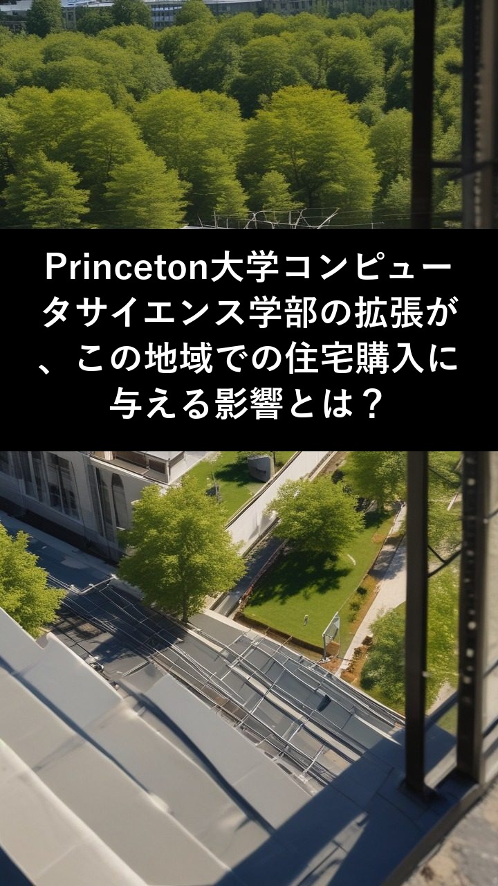 Princeton大学コンピュータサイエンス学部の拡張が、この地域での住宅購入に与える影響とは？