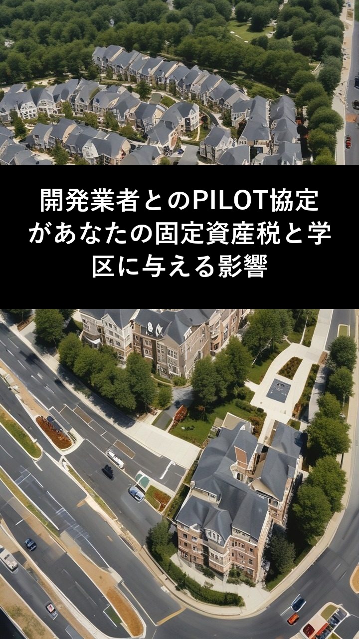 開発業者とのPILOT協定があなたの固定資産税と学区に与える影響