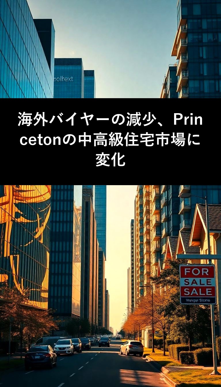 海外バイヤーの減少、Princetonの中高級住宅市場に変化