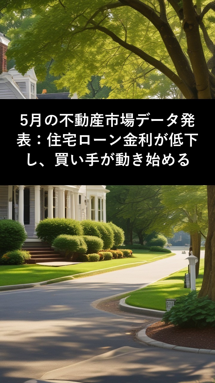 5月の不動産市場データ発表：住宅ローン金利が低下し、買い手が動き始める
