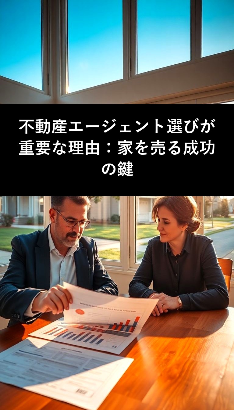 不動産エージェント選びが重要な理由：家を売る成功の鍵