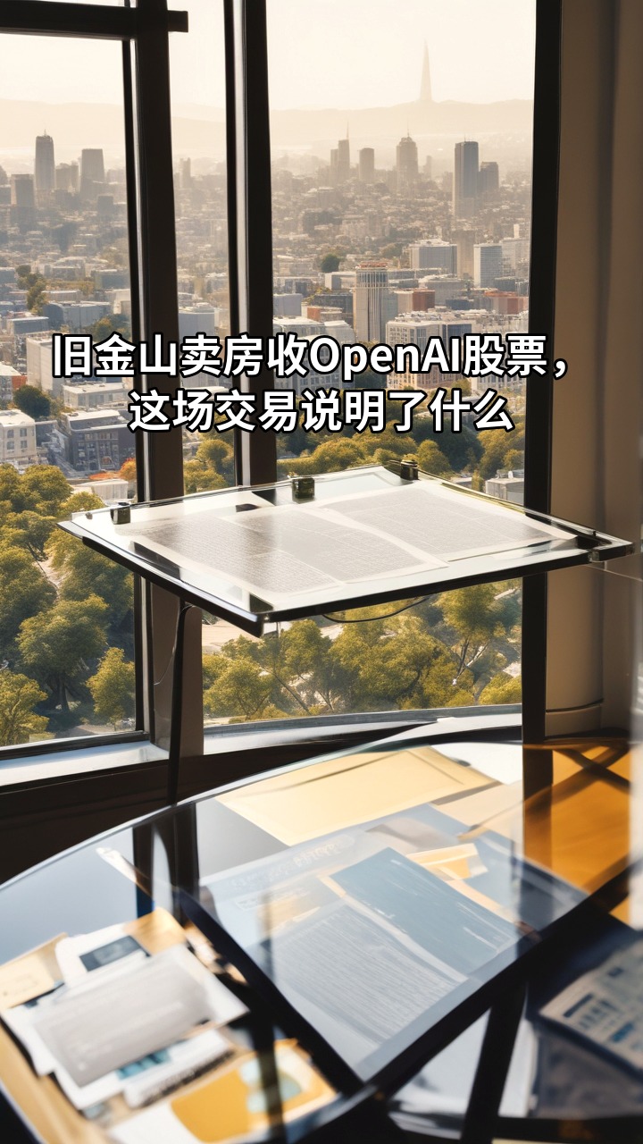 旧金山卖房收OpenAI股票，这场交易说明了什么