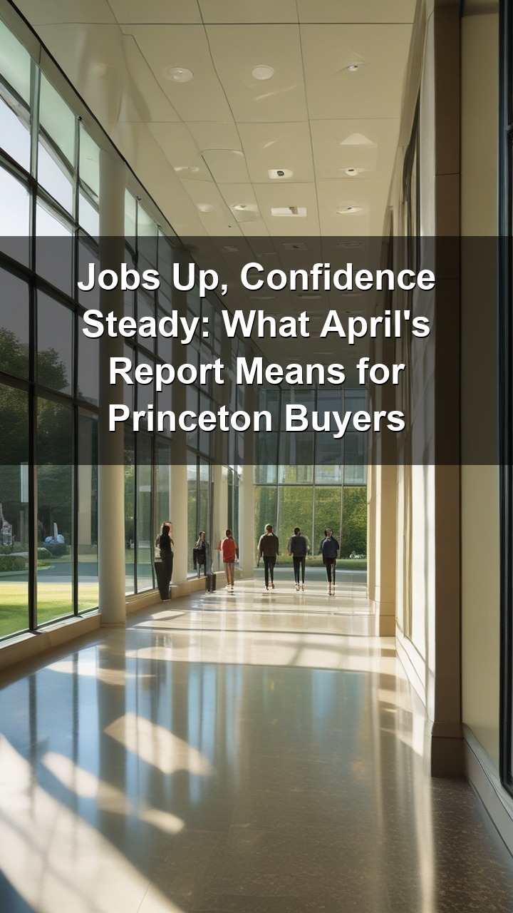 April's job report just landed, and the numbers tell a reassuring story about the economy underpinning the housing market across the Greater Princeton area.