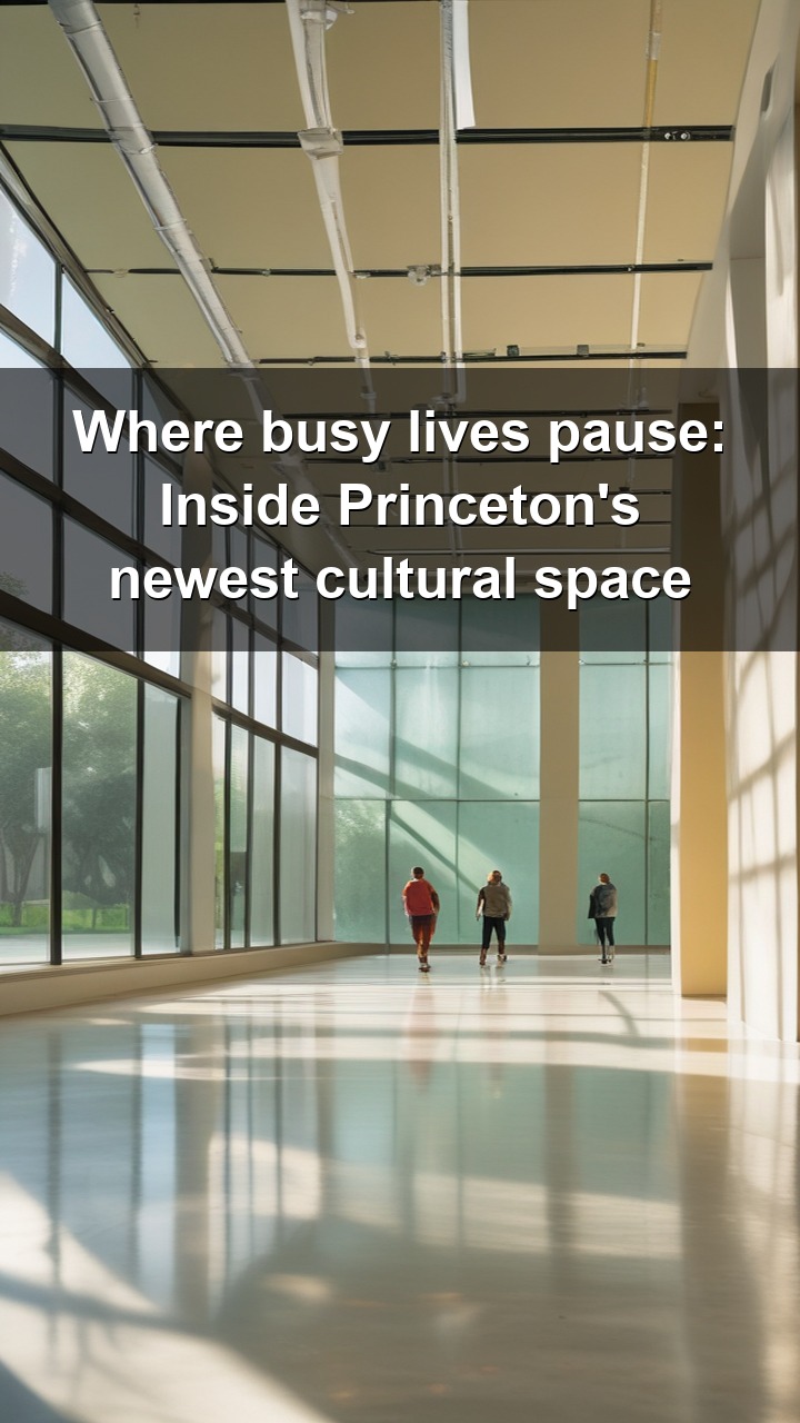 Princeton University just opened a cultural institution designed specifically to give busy people space to pause and recharge. Here's why that matters to home buyers in the area.
