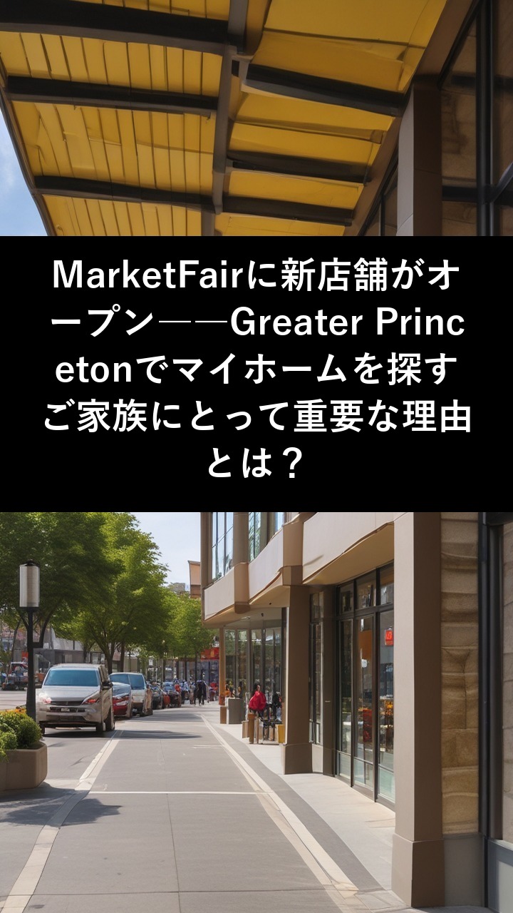MarketFairに新店舗がオープン――Greater Princetonでマイホームを探すご家族にとって重要な理由とは？