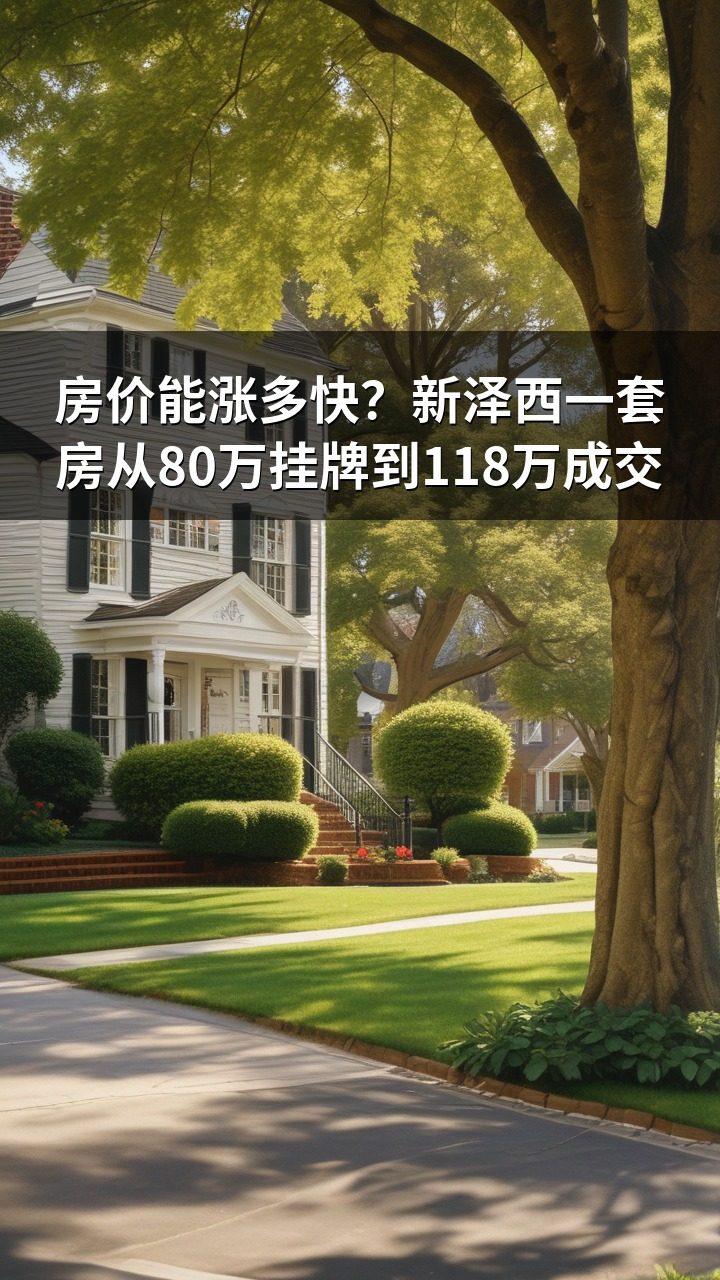 房价能涨多快？新泽西一套房从80万挂牌到118万成交 | 吴团队