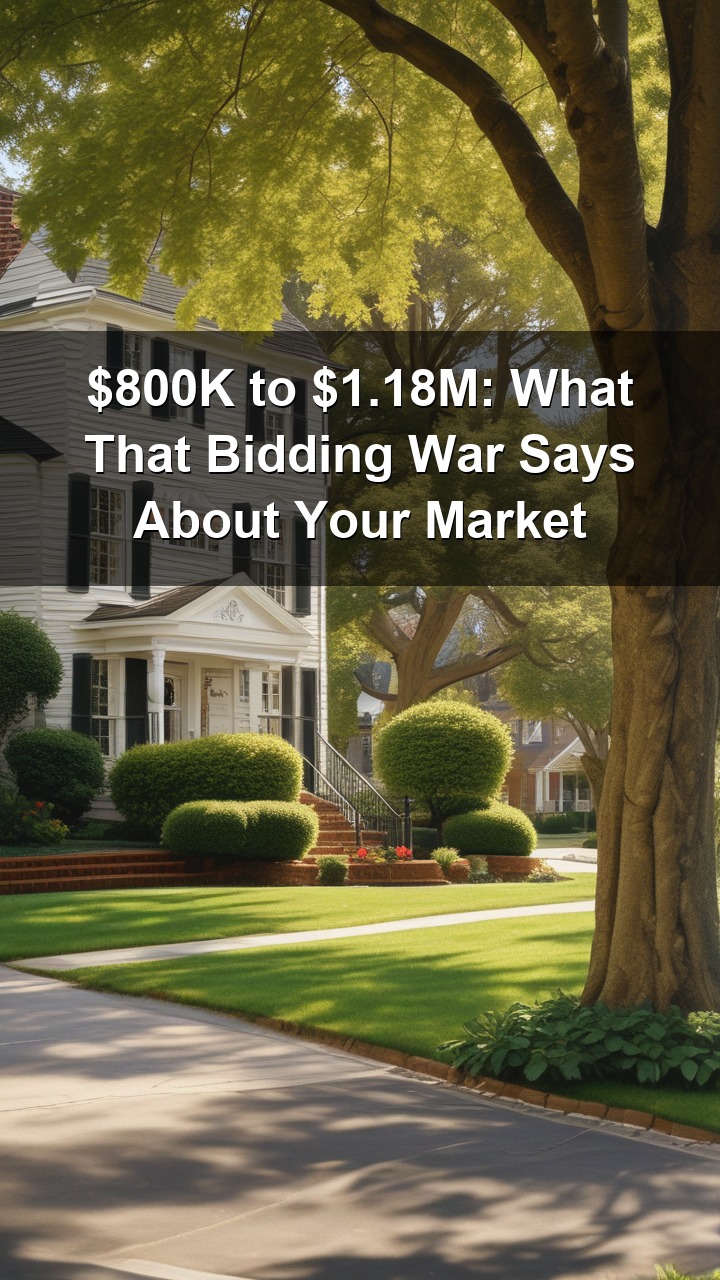 A modest New Jersey home listed for $800K just sold for $1.18M after 16 competing offers. That's a $380,000 jump,or 47% over the initial asking price.