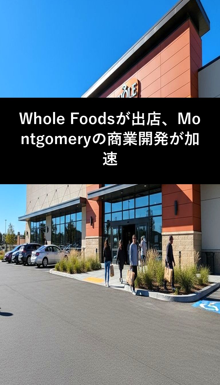 Whole Foodsが出店、Montgomeryの商業開発が加速