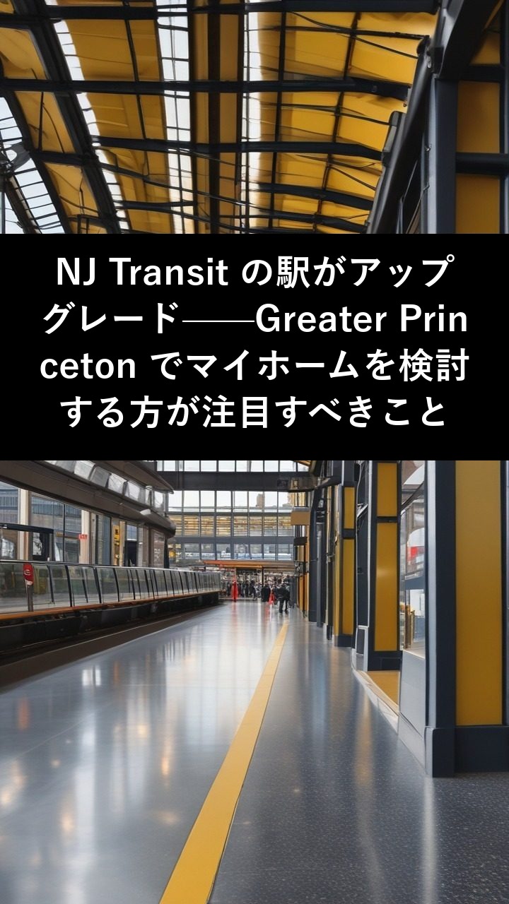 NJ Transit の駅がアップグレード—Greater Princeton でマイホームを検討する方が注目すべきこと
