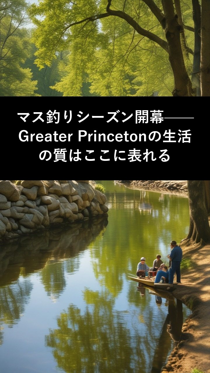 マス釣りシーズン開幕—Greater Princetonの生活の質はここに表れる