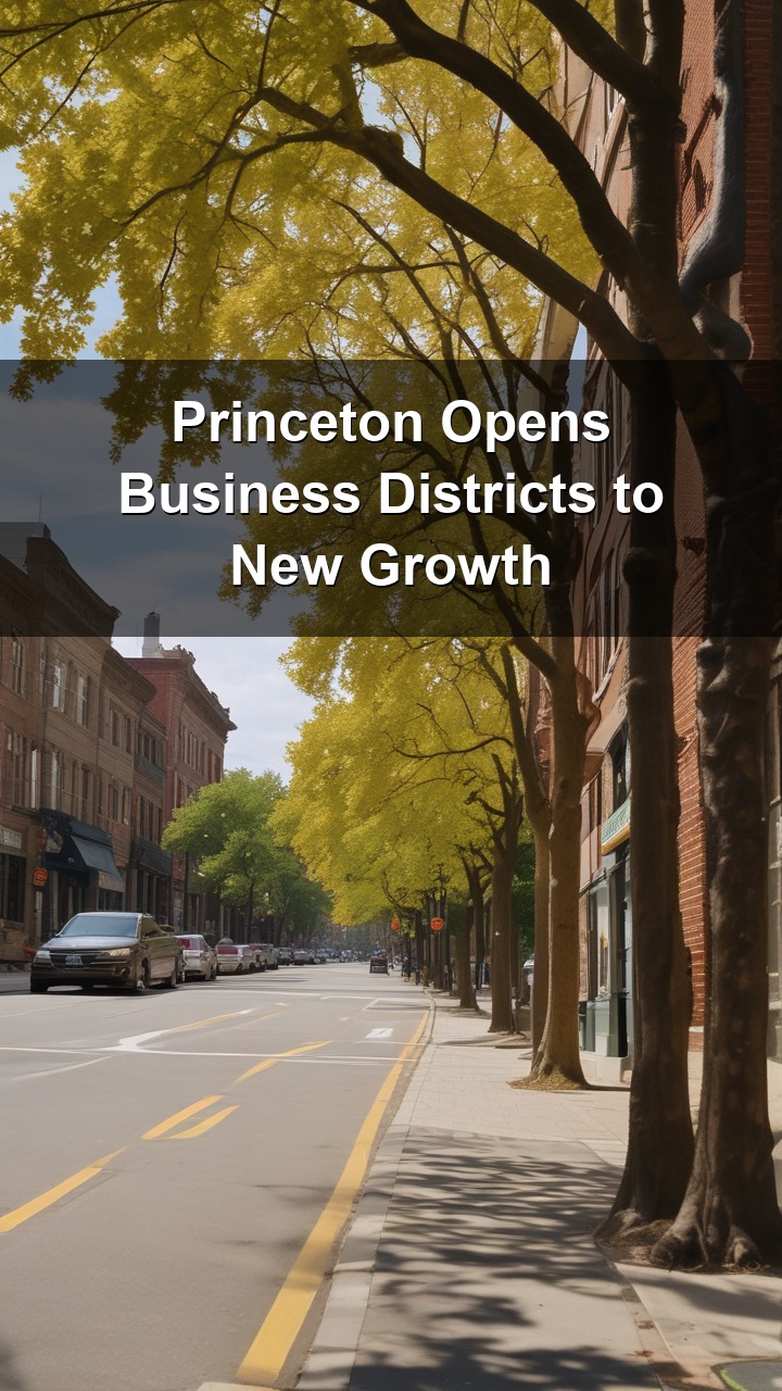 Princeton just expanded what's allowed in its business districts, and it's reshaping how the town grows.