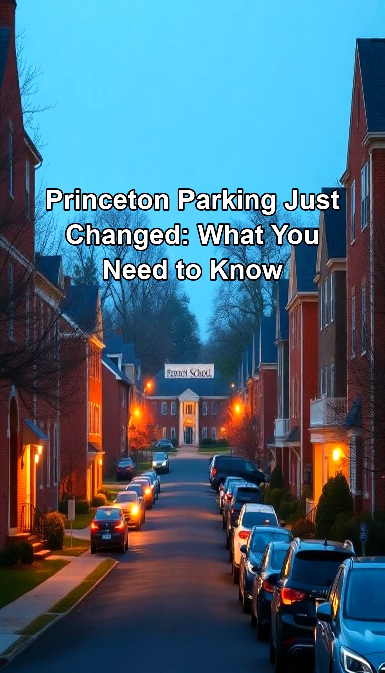 Princeton just rolled out a significant parking overhaul, and if you live or work in town, the timing and cost implications matter more than you might think.