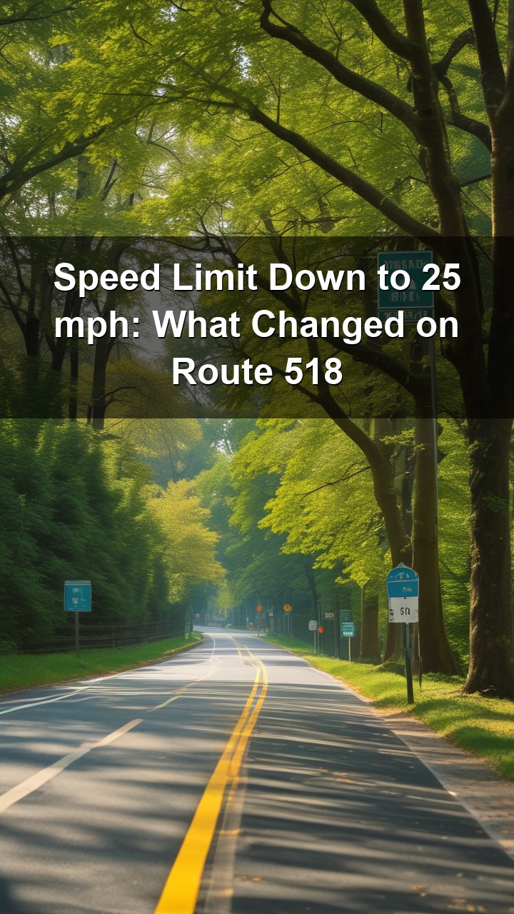 Somerset County just lowered the speed limit on Route 518 through Rocky Hill to 25 mph. Here's why this matters to families and buyers in the Montgomery and Greater Princeton area.