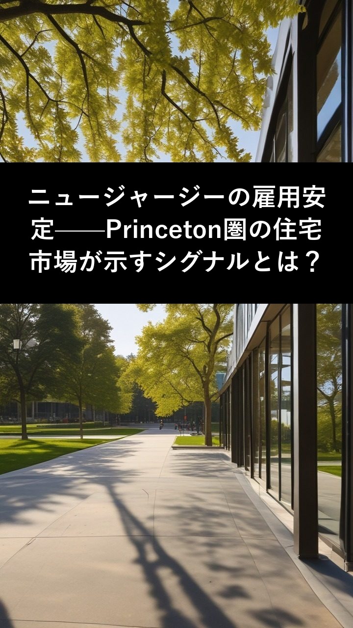 ニュージャージーの雇用安定—Princeton圏の住宅市場が示すシグナルとは？