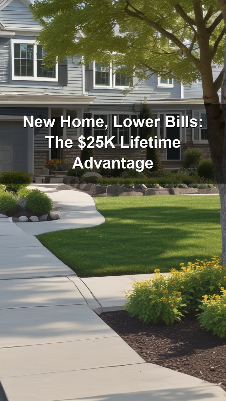 New construction homes cost more at closing, but a fresh analysis reveals the real savings: lower utility bills and fewer emergency repairs could save buyers $25,000 over time.