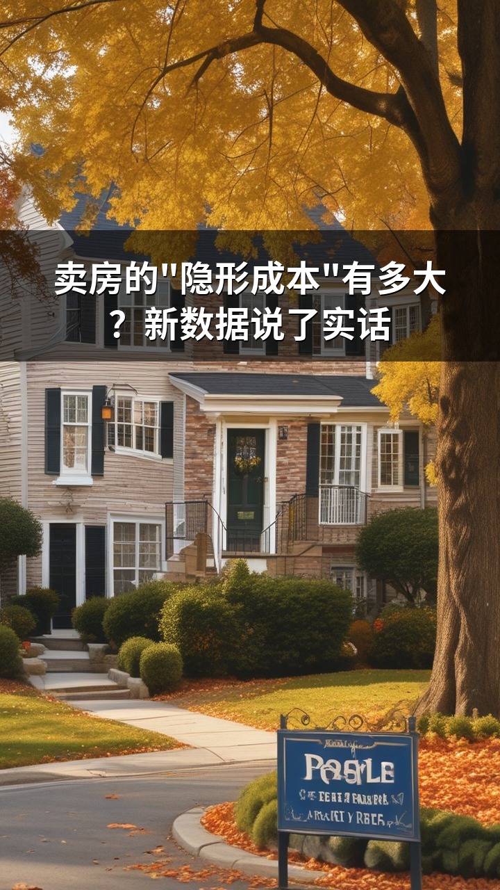 卖房的"隐形成本"有多大？新数据说了实话