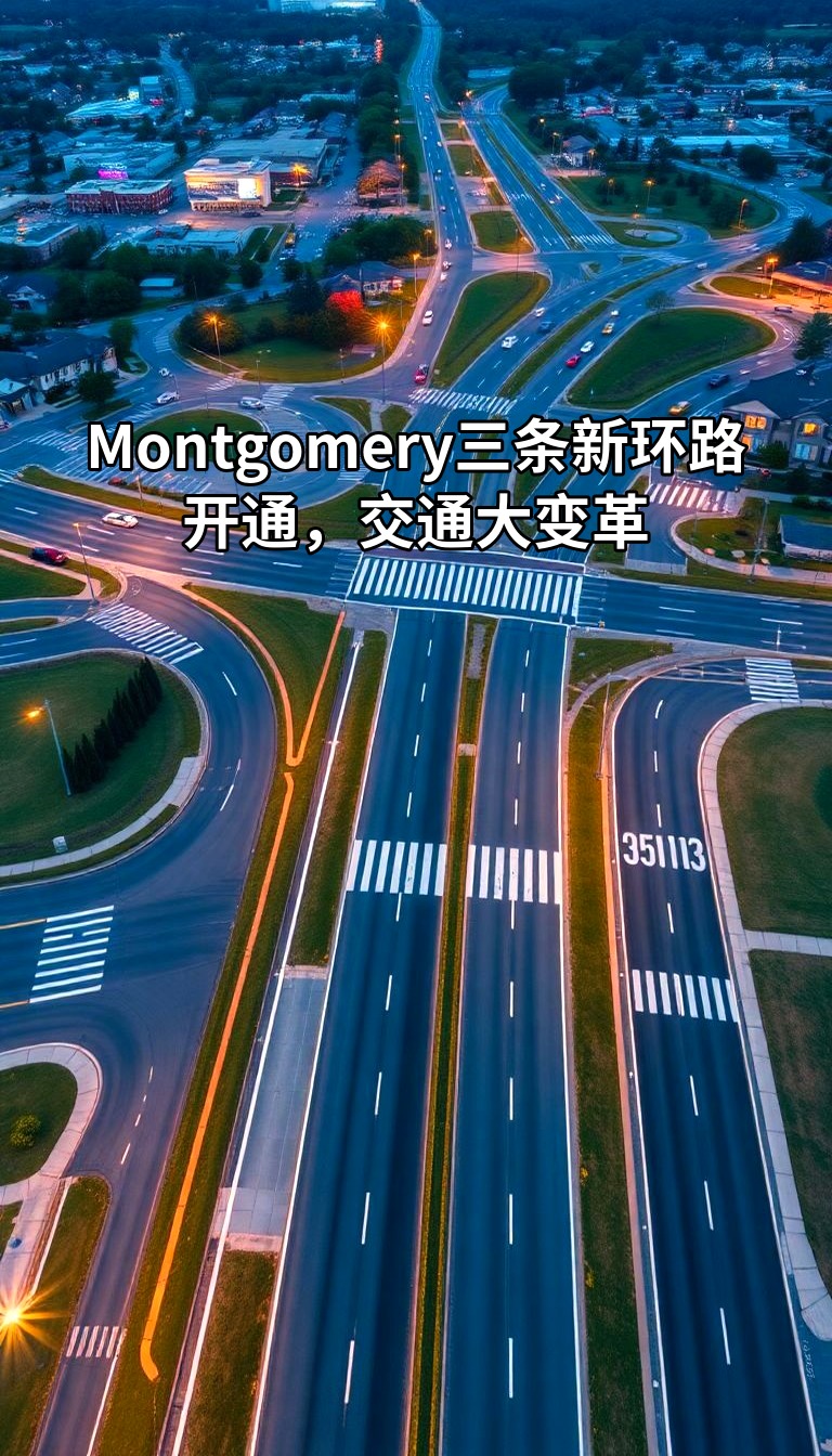 Montgomery三条新环路开通，交通大变革