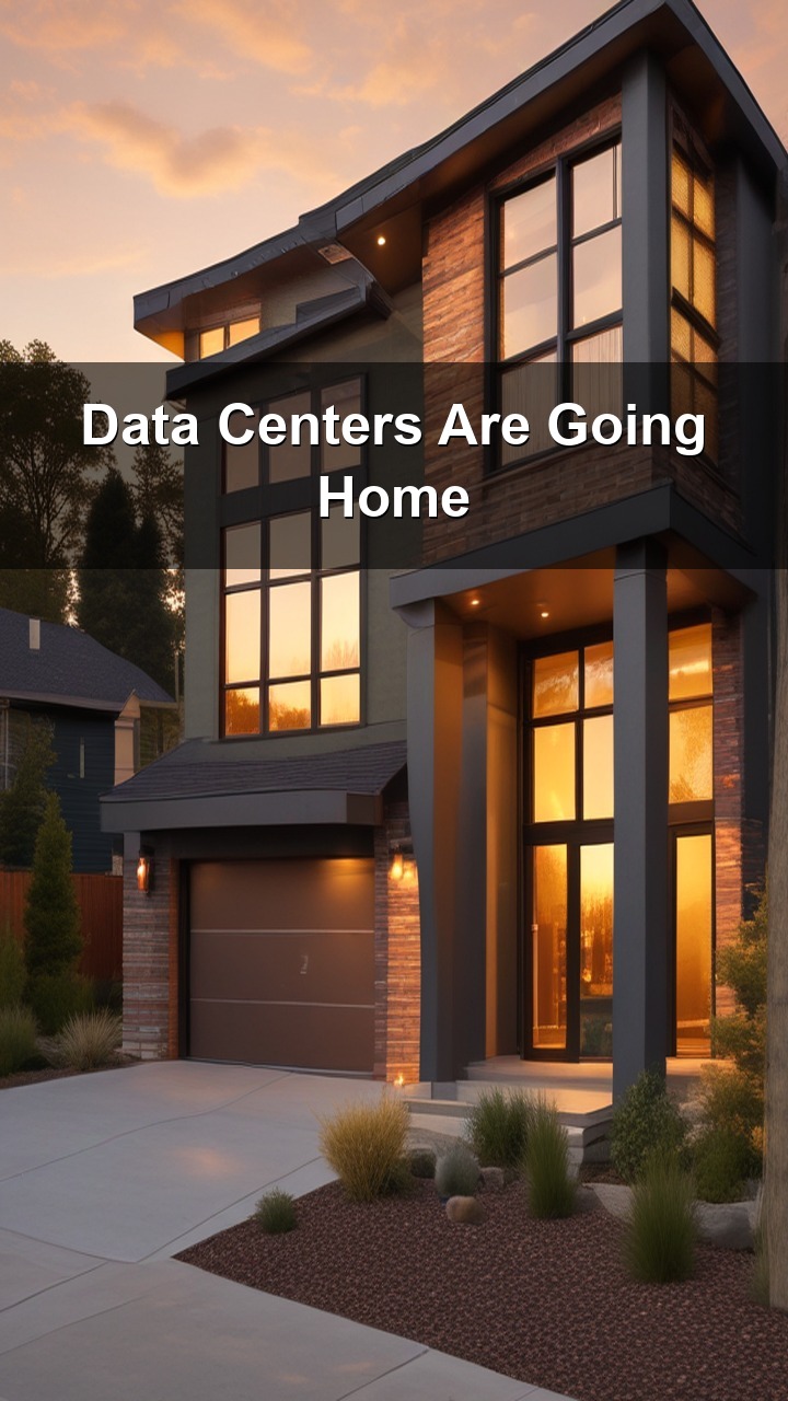 The massive data center buildouts that sparked community backlash across America are facing a major pivot. Meet the future: data centers designed to operate inside individual homes.