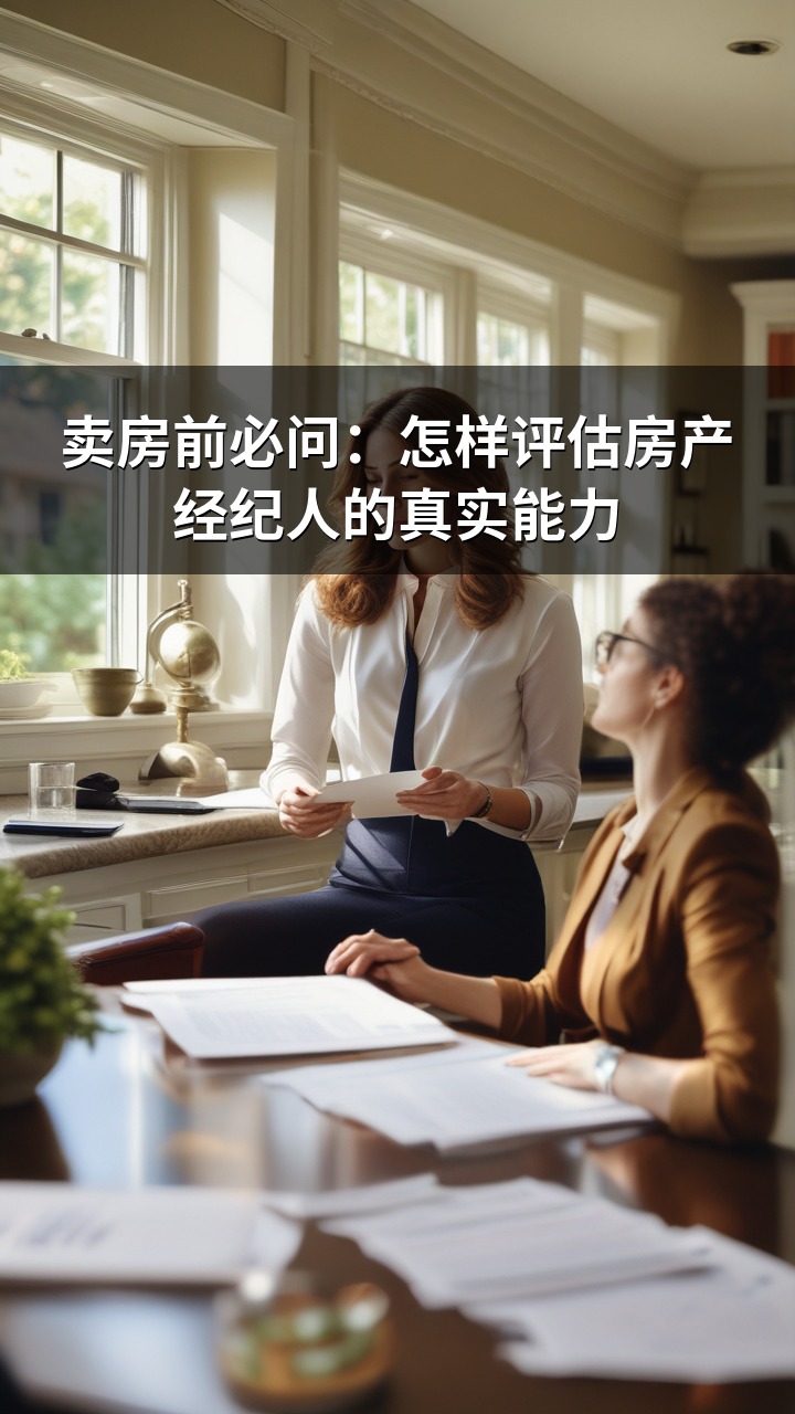 卖房前必问：怎样评估房产经纪人的真实能力