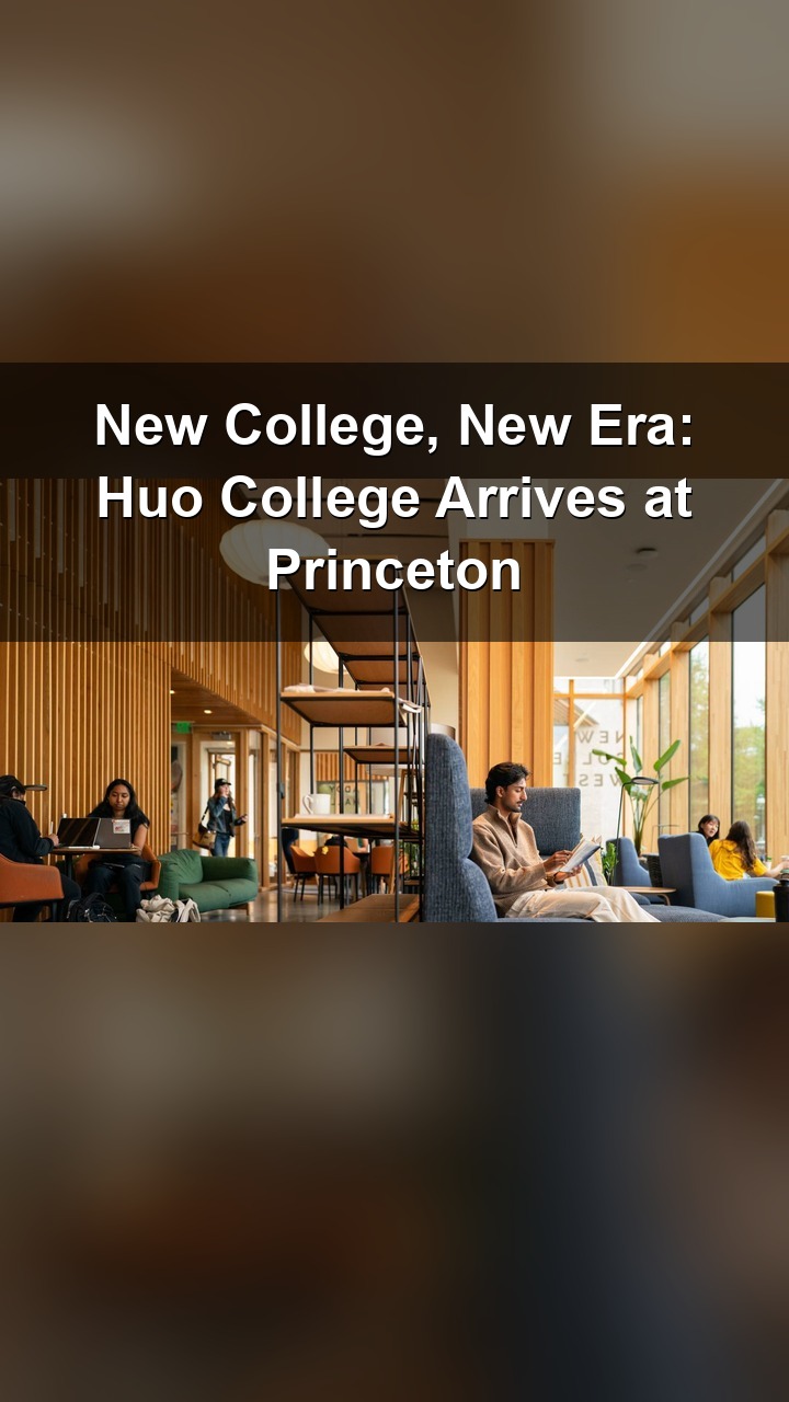 Princeton just announced a major gift that's reshaping its residential college system. Meet Huo College, named for a transformative contribution from a graduate alumnus.