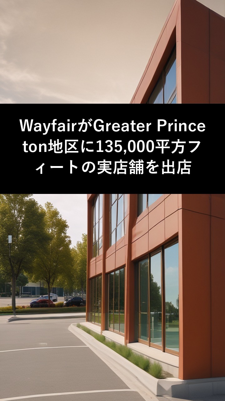 WayfairがGreater Princeton地区に135,000平方フィートの実店舗を出店