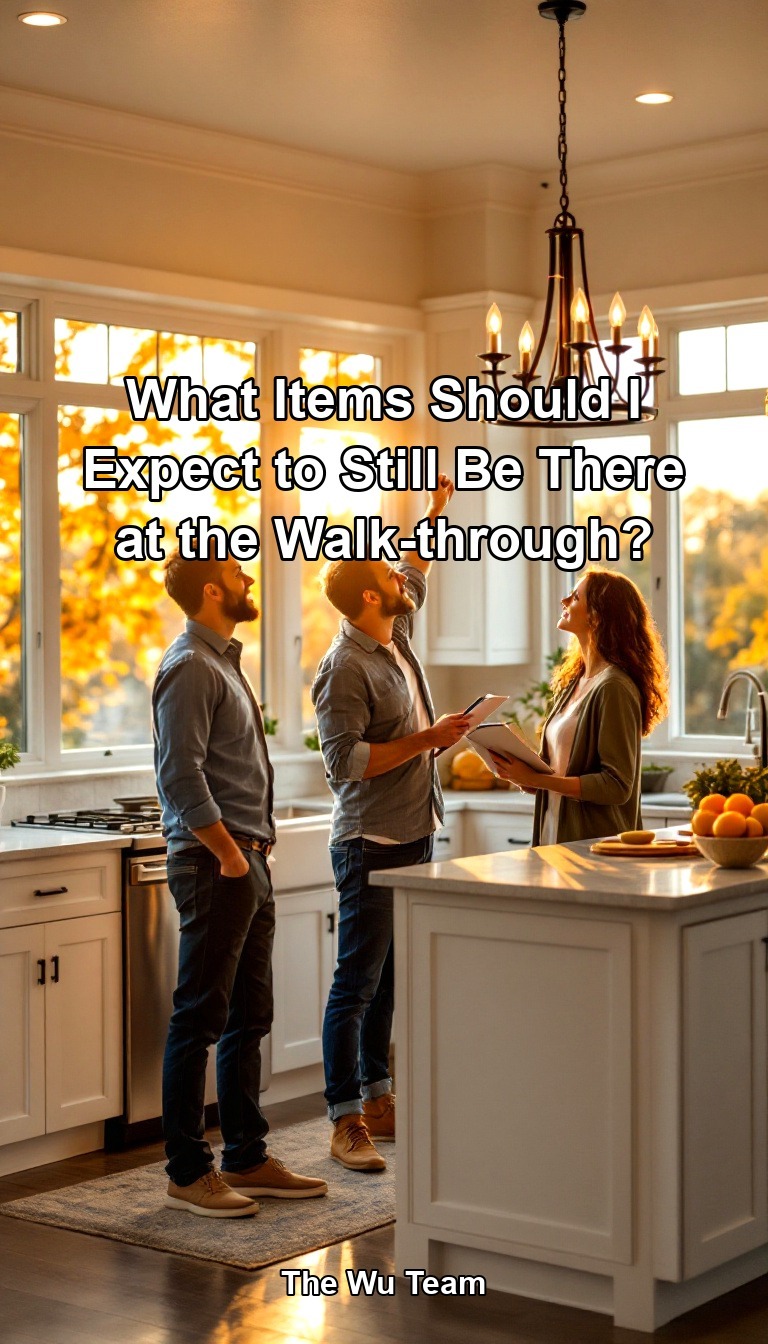 What Items Should I Expect to Still Be There at the Walk-through?