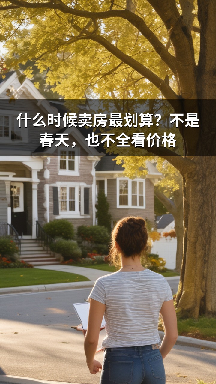 什么时候卖房最划算？不是春天，也不全看价格